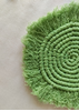 HomelyMess Green Moon Macrame Coasters