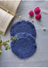 HomelyMess Blue Moon Macrame Coasters