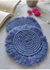 HomelyMess Blue Moon Macrame Coasters