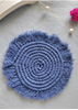 HomelyMess Blue Moon Macrame Coasters