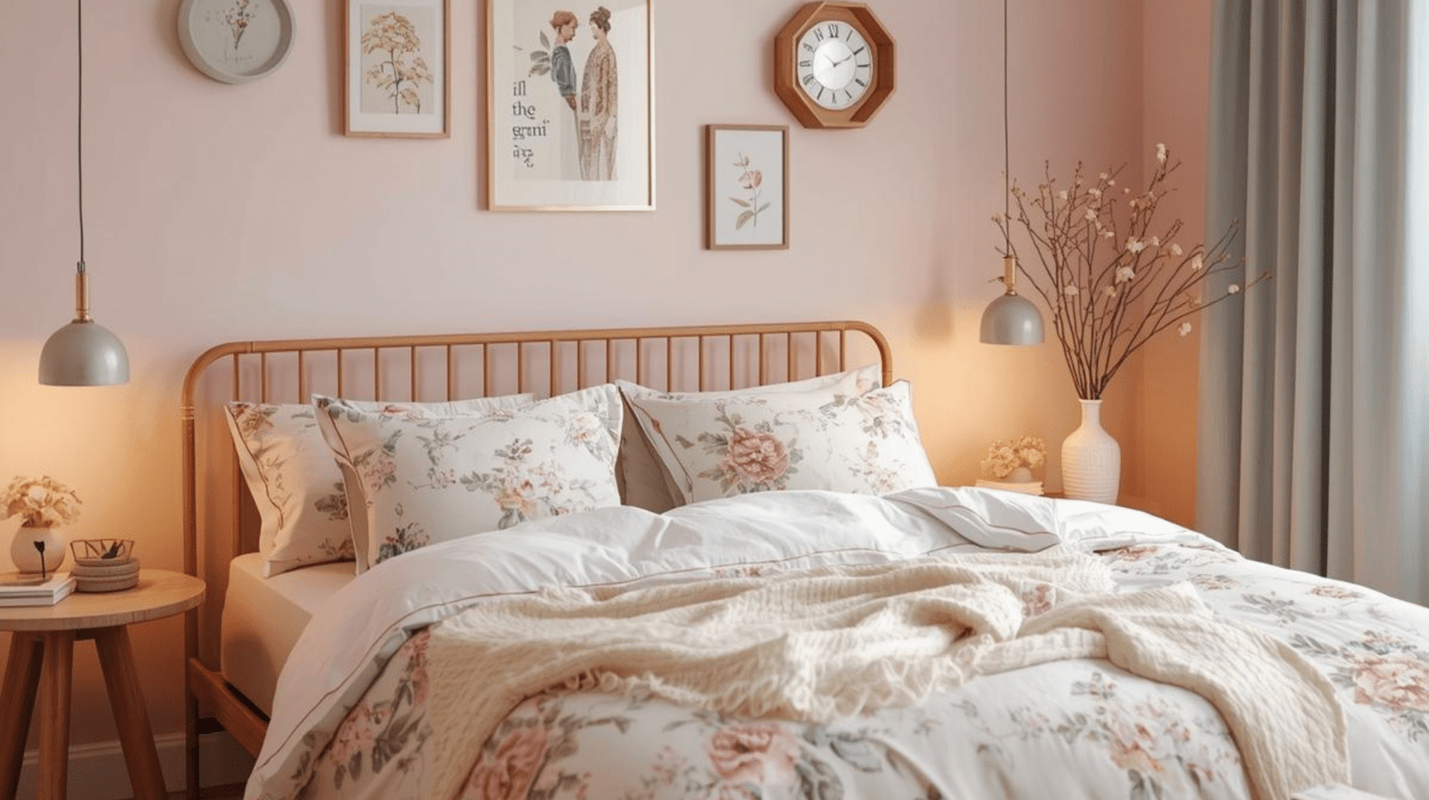 pastel floral home decor for modern homes