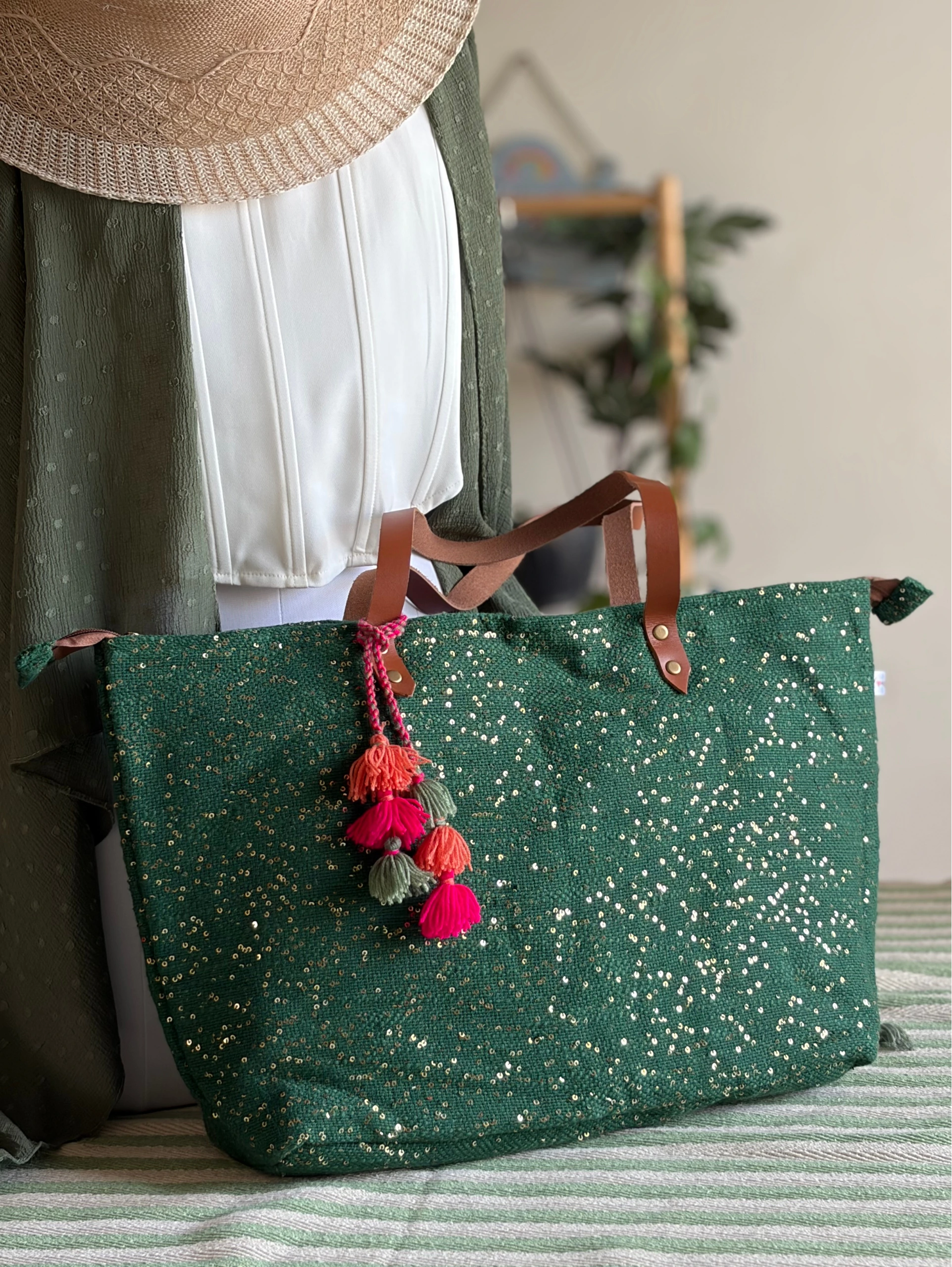 Green Queen Tote and Laptop Bag