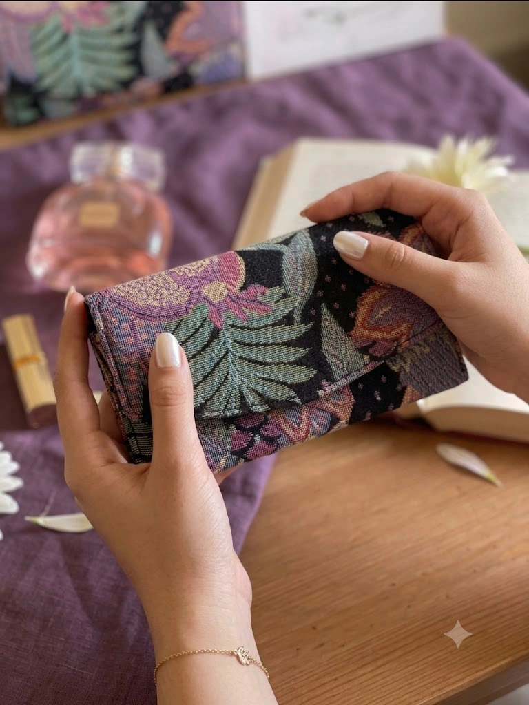 Midnight bloom Wallet + Sling